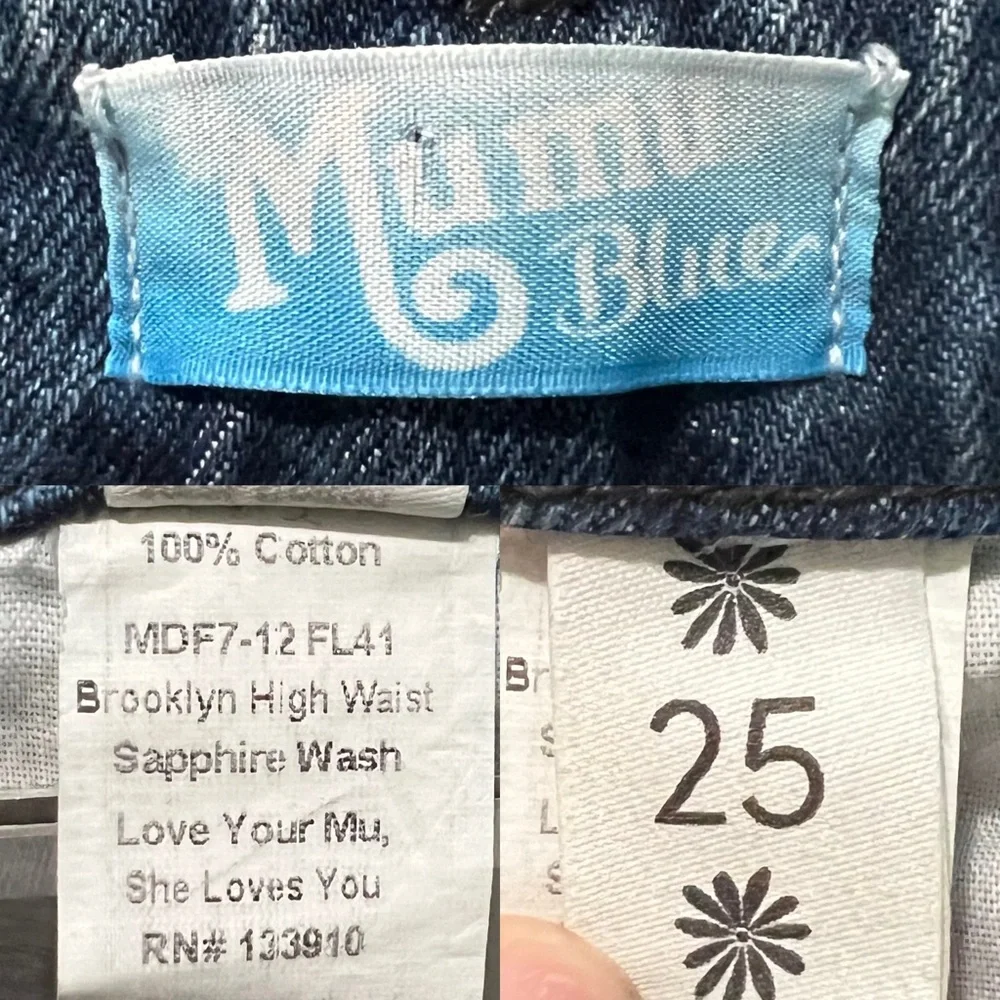 Show Me Your Mumu Brooklyn High Waist Jeans‎ Sapphire Wash Denim